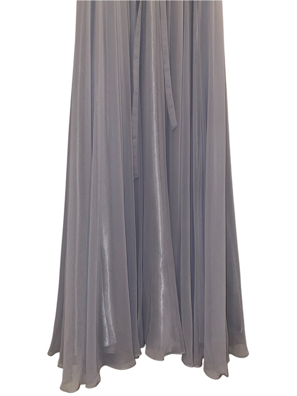 Strapless Grey-Blue Prom Evening Gown with Sweatheart Neckline and Corset Back - Picture 8 of 16